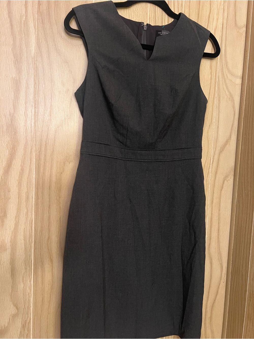 The Limited Black Sleeveless Midi Sheath Dress